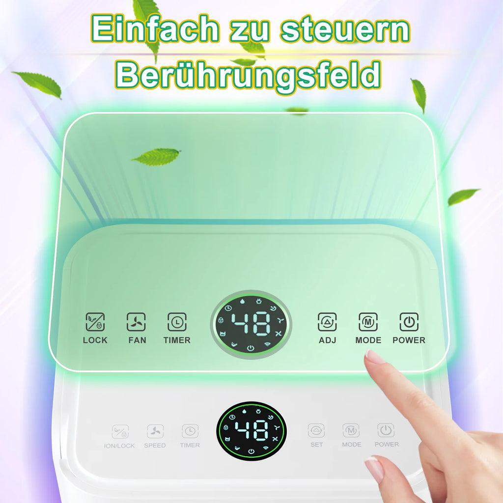 Sonnewelt Luftentfeuchter 16L mit Timerfunktion, Wschetrockungsfunktion, Abtaufunktion