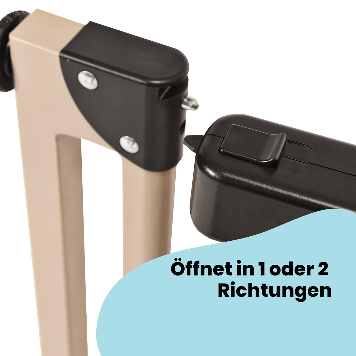 Safety 1st Easy Close Extra Tall, extra hohes (91 cm) Sicherheitsgitter aus Metall, druckfest, ideal für Kinder und Haustiere, mit einer Breite, die sich von 73 auf 80 cm ausdehnen lsst, wei