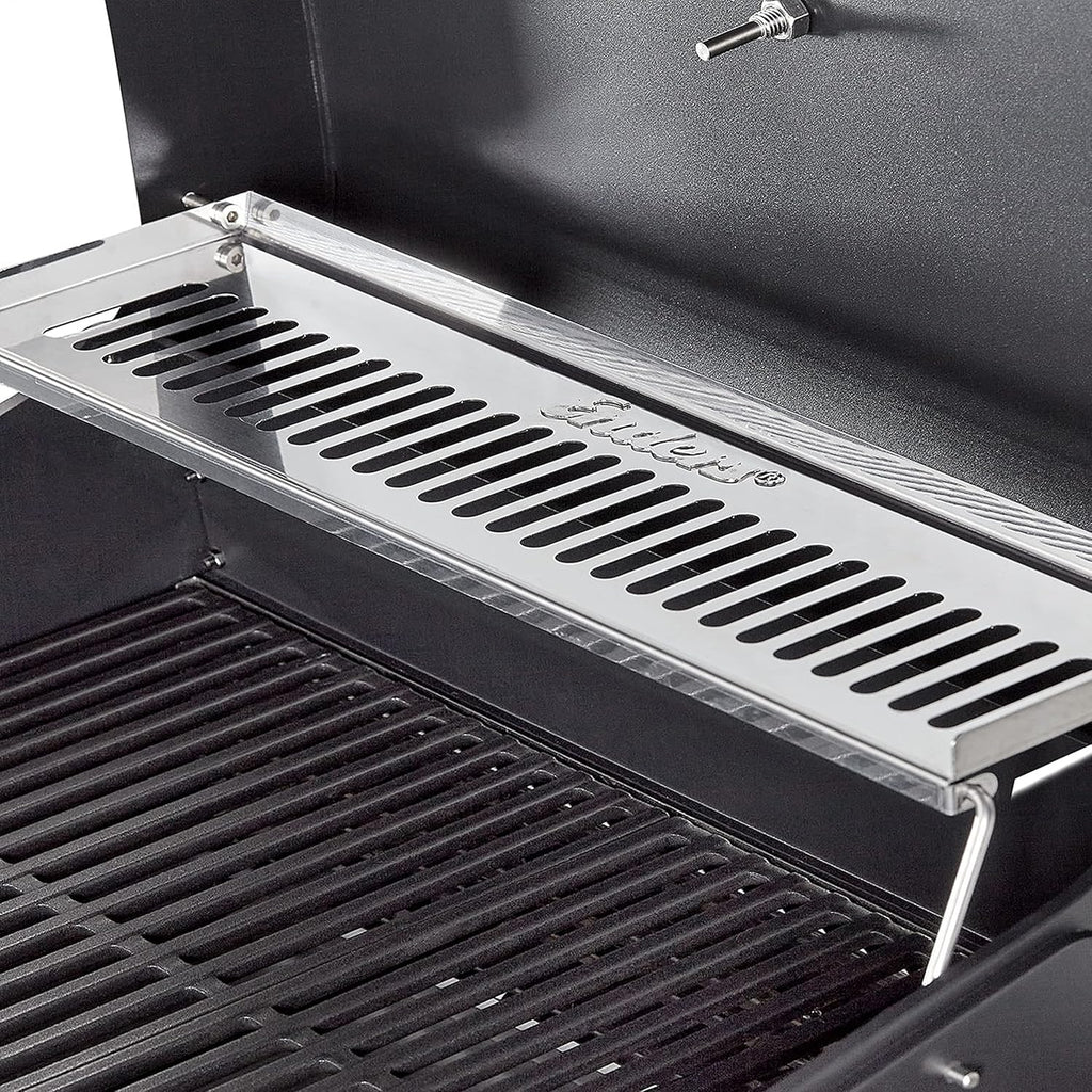 Enders Grill elettrico eCRAVE 2, con griglia in ghisa, carrello grill con ampio spazio di stoccaggio, sistema di pulizia SIMPLE CLEAN™, 2 potenti elementi riscaldanti, coperchio robusto con termometro integrato #97116