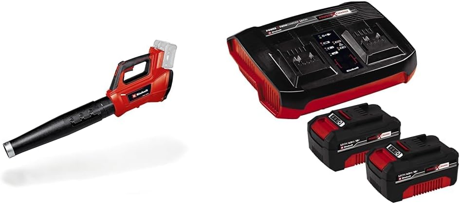 Soffiatore a batteria Einhell Professional GP-LB 36/210 Li E-Solo Power X-Change (Agli ioni di litio, potenza di soffiaggio 816 m³/h, interruttore turbo, tubo in 3 parti + staccabile, senza batteria e caricabatterie)