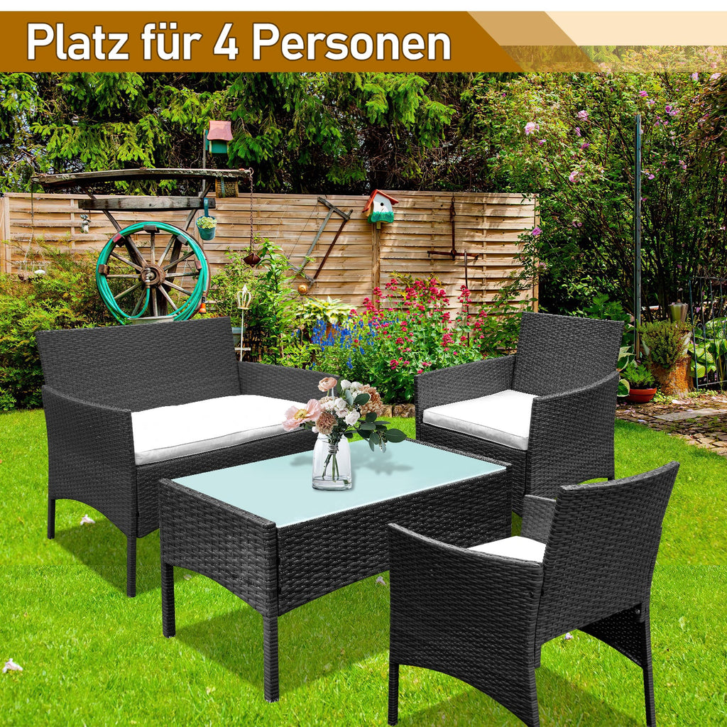 Sonnewelt Salotto da Giardino in Polyrattan