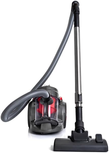 LEHMANN LHOCV-7018 Zyklon Staubsauger beutellos | Bodenstaubsauger mit Zyklontechnologie | Zylinder-Staubsauger mit Düsensatz | Hochleistungskraft 4000 Watt, HEPA-Filter, 1,8 L