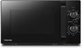 Toshiba MV-AM20T(BK) Microonde/Microonde Solo/ 20 L/ 800 W/ 5 Livelli di Potenza/ 12 Programmi Automatici/Interno in Smalto/Facile da Pulire/Funzione Scongelamento/Piatto Girevole in Vetro (24,5 cm)/Nero