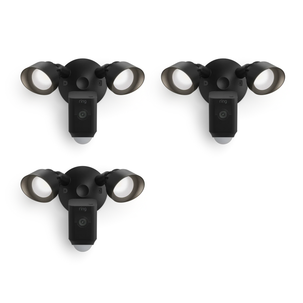 3-Pack Floodlight Cam Wired Plus