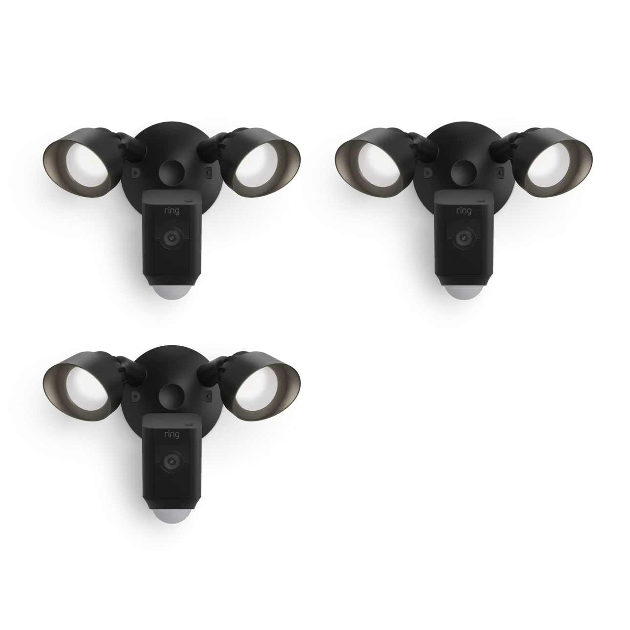 3-Pack Floodlight Cam Wired Plus