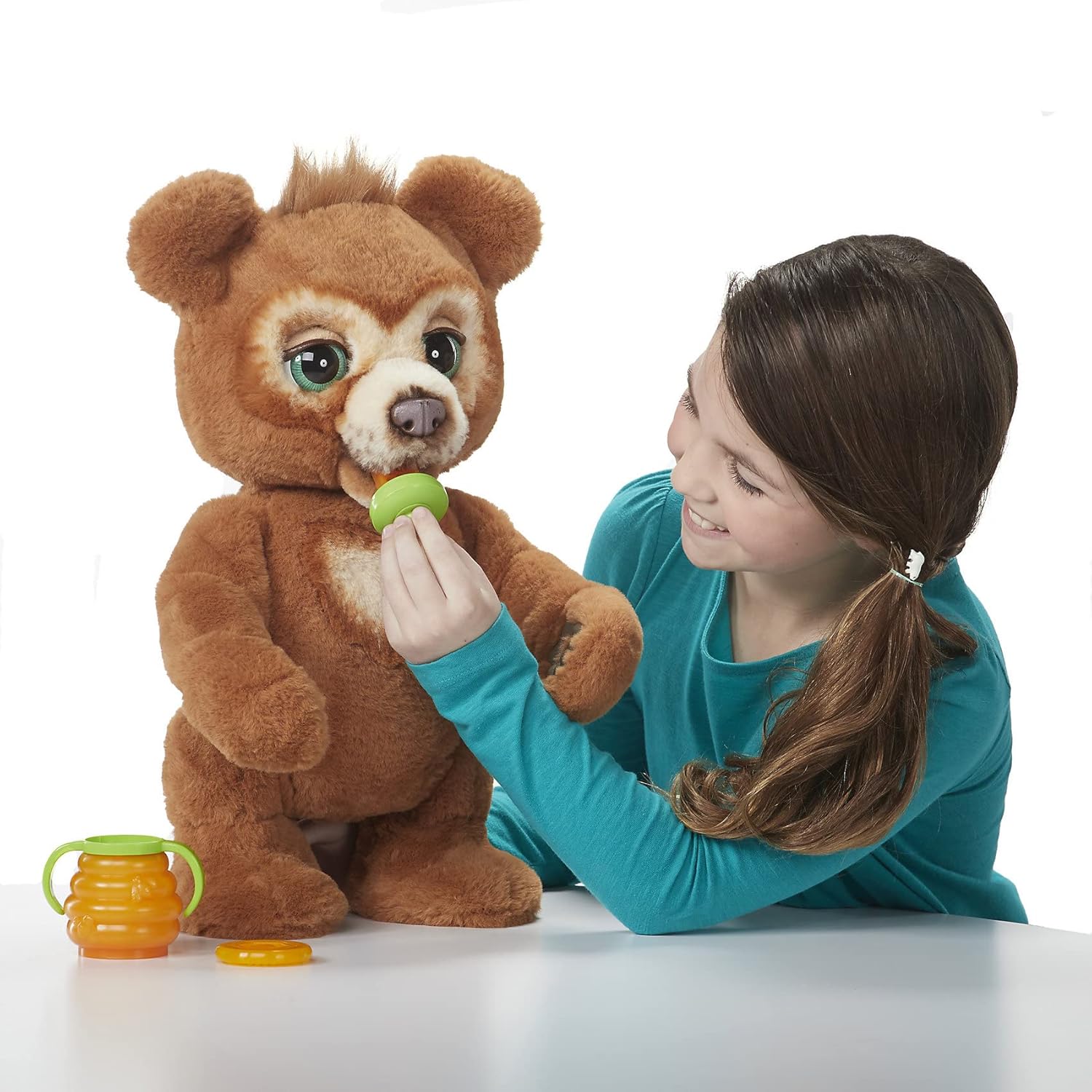 FurReal Cubby, il mio orsetto interattivo, orsetto di peluche, da 4 anni in su Marrone