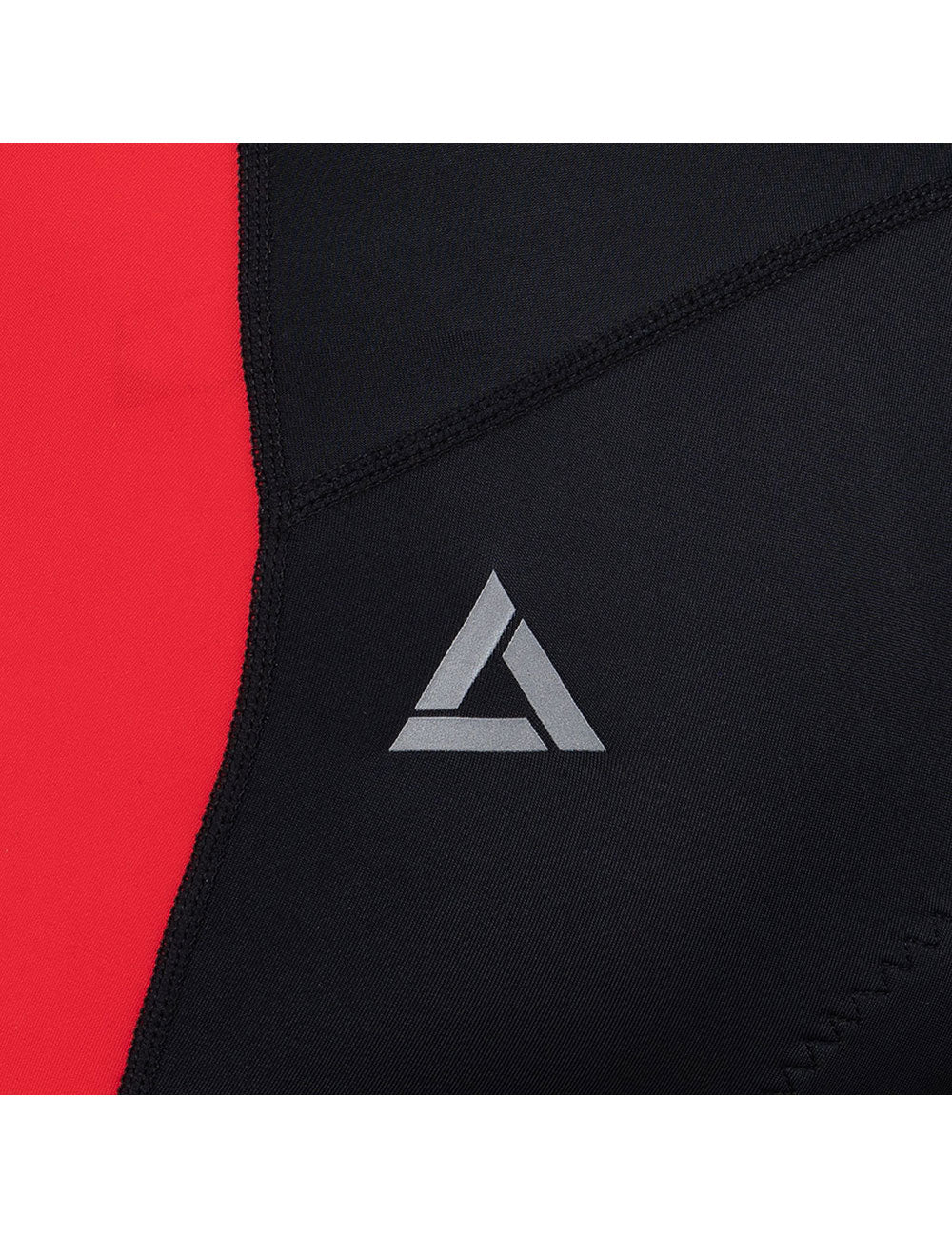 Salopette Ciclismo Corta da Uomo - Salopette Pro Line Nero-Rosso
