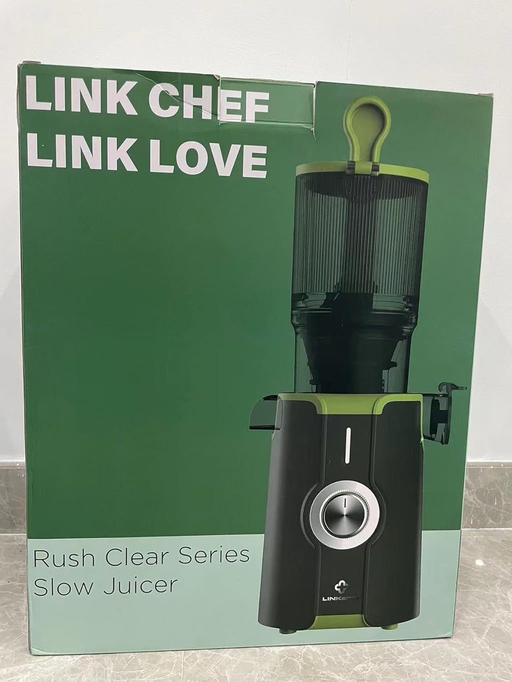 LINKChef Schnellreinigungs Entsafter, NO-Prep Entsafter Gemüse und Obst, Blitzreiniger Saftpresse Slow Juicer Testsieger mit Einfacher Installation, BPA Frei, 115mm, 1.2L, 200w Schwarz