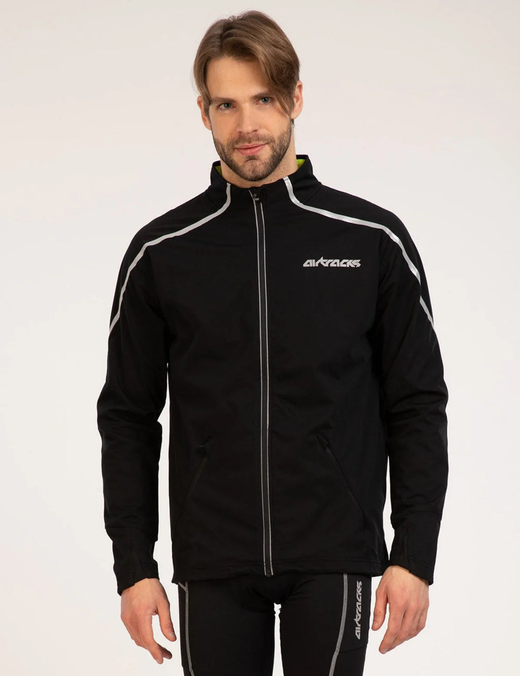 Giacca termica da ciclismo da uomo - Giacca da corsa Air Tech Nera