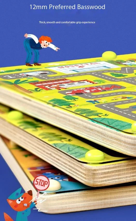 Traffic Maze Game - Magnetisches Abenteuer - Magnetisches Labyrinth
