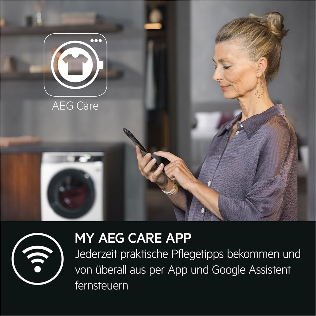 AEG L7WBA60680 Lavasciuga / DualSense - cura delicata / 8 kg lavaggio / 5 kg asciugatura / D / a risparmio energetico / ProSense - regolazione automatica del carico / Funzione aggiungi indumento / ProSteam - funzione vapore rinfrescante / 1600 giri/min