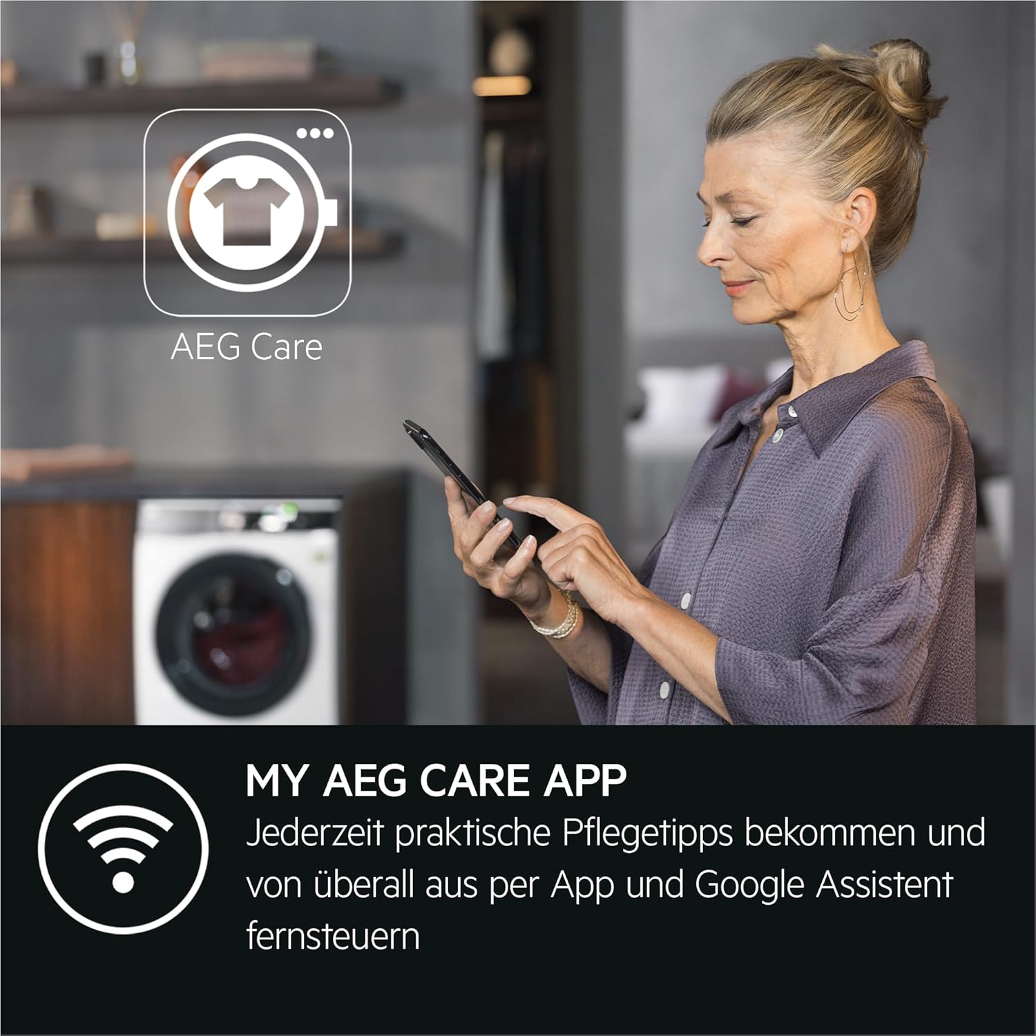 AEG L7WBA60680 Lavasciuga / DualSense - cura delicata / 8 kg lavaggio / 5 kg asciugatura / D / a risparmio energetico / ProSense - regolazione automatica del carico / Funzione aggiungi indumento / ProSteam - funzione vapore rinfrescante / 1600 giri/min