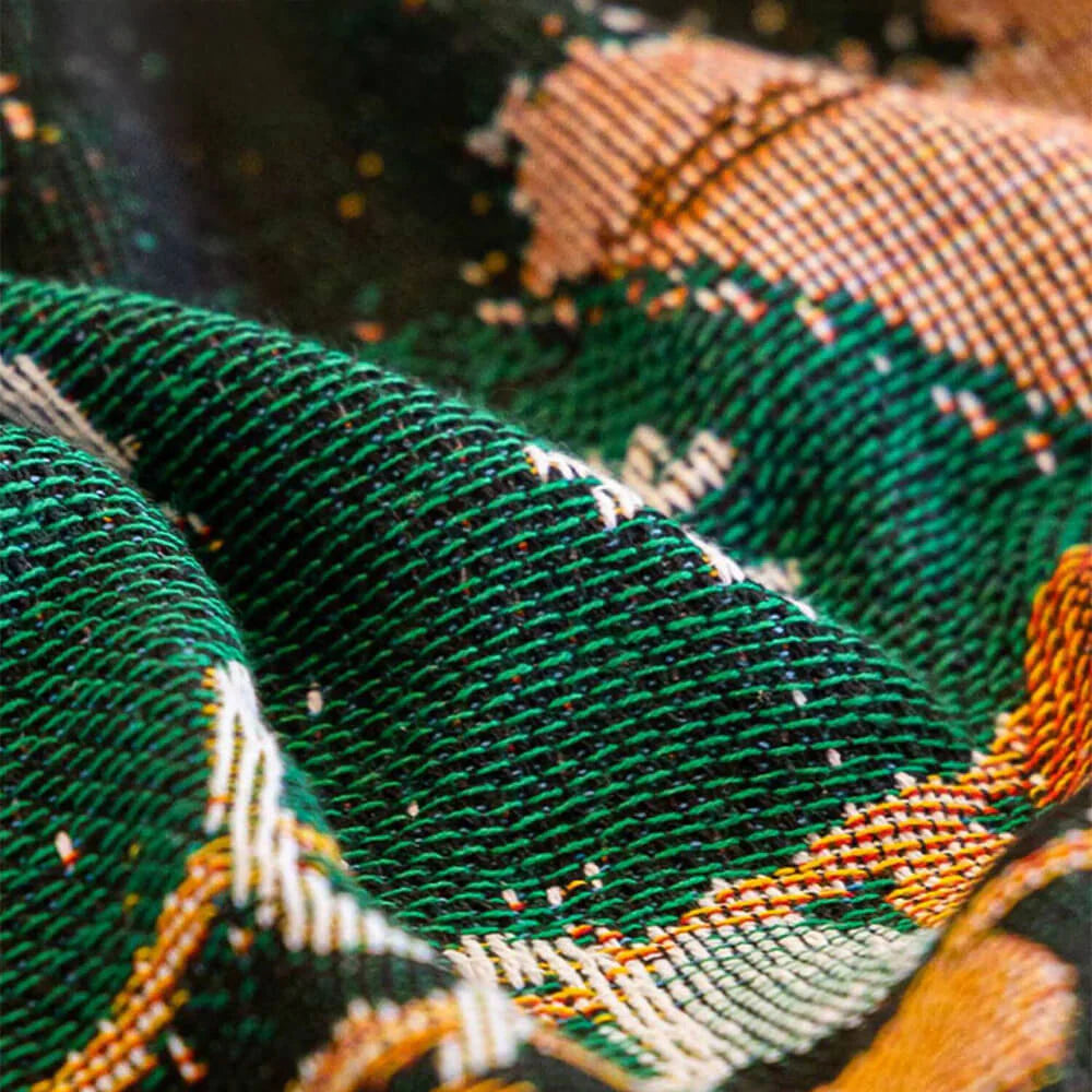 Festlicher Jacquard-Strick Sofabezug mit Weihnachtsdesign für gemütliche Feiertage