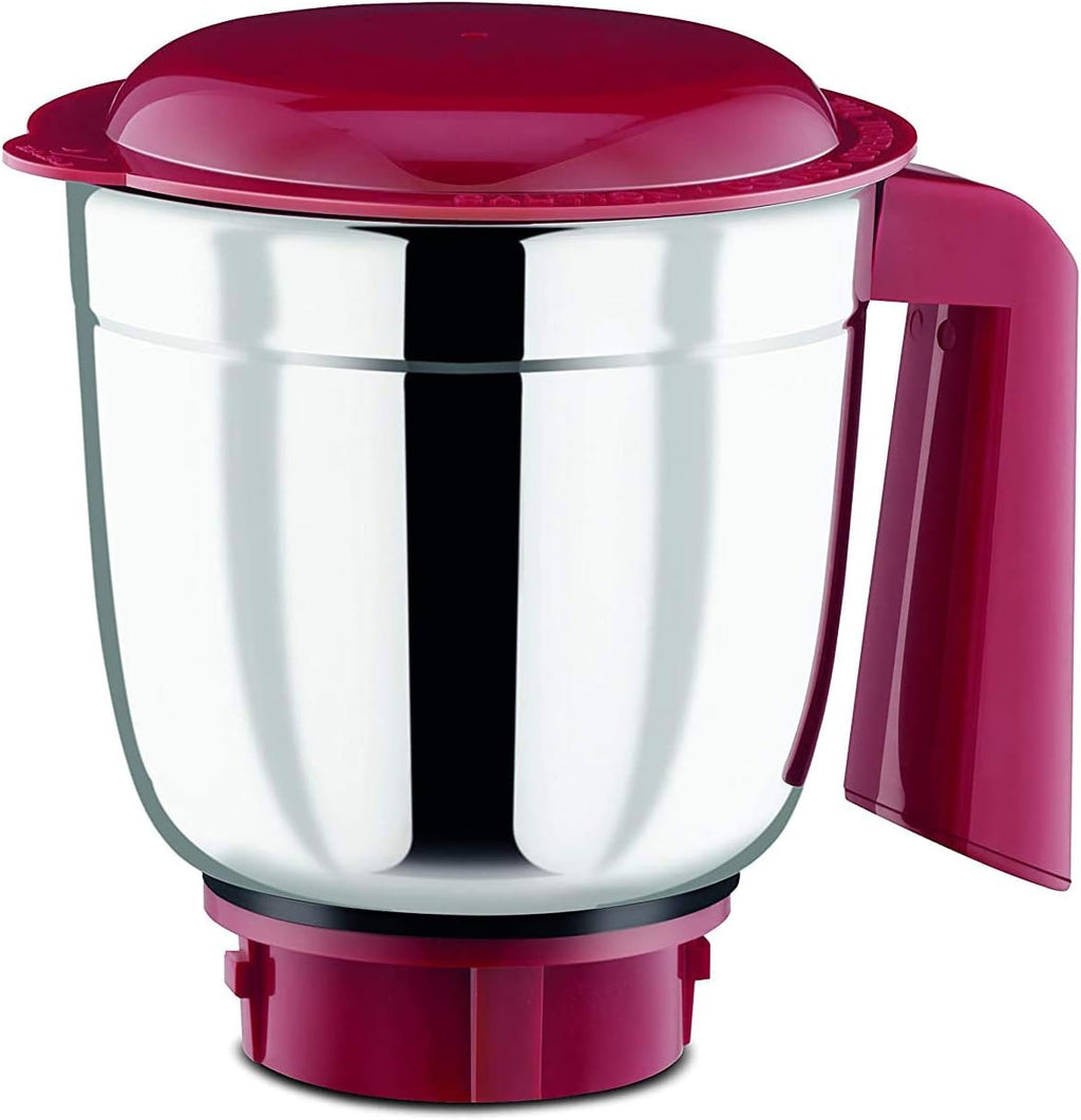 Bajaj Majesty Classic Indian Mixer Grinder, 750W (Rosso Bianco) 3 Contenitori |Adattatore Internazionale Extra|1 Mese di Garanzia|2 Anni di Garanzia sul Motore