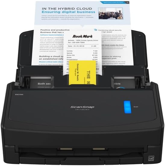 ScanSnap iX1400 Scanner da scrivania (Nero) - A4, fronte-retro, USB 3.2 con ADF