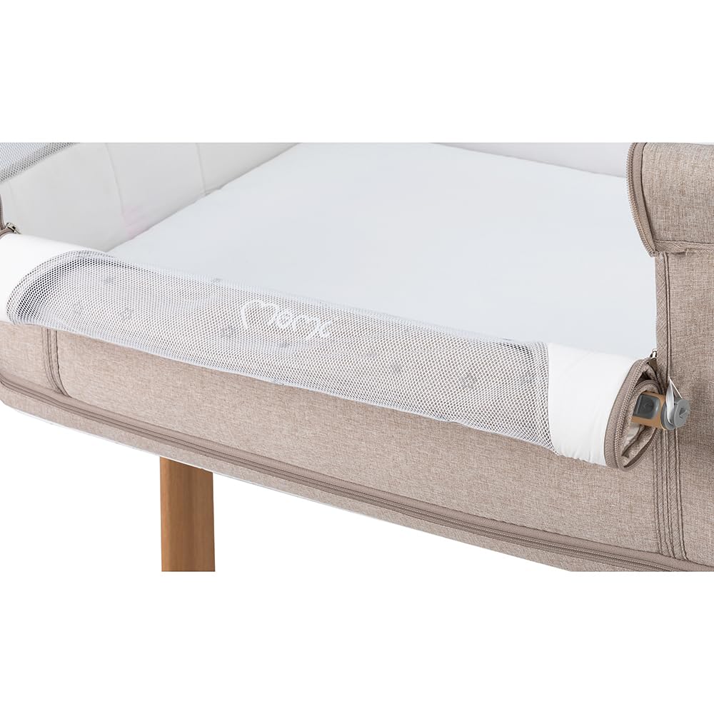 Momi SMART Bed Lettino fianco letto 4-in-1, fino a 15 kg, con materasso, regolabile in altezza
