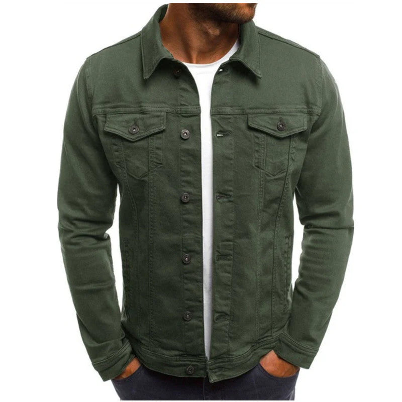 Giacca di jeans casual da uomo