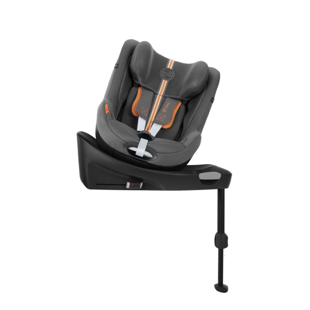 Seggiolino auto CYBEX Gold Sirona Gi i-Size Plus con base, Da 3 mesi a 4 anni circa (Dalla nascita con inserto per neonati), Max. 20 kg, 61-105 cm (Da 40 cm con inserto per neonati), Stormy Blue