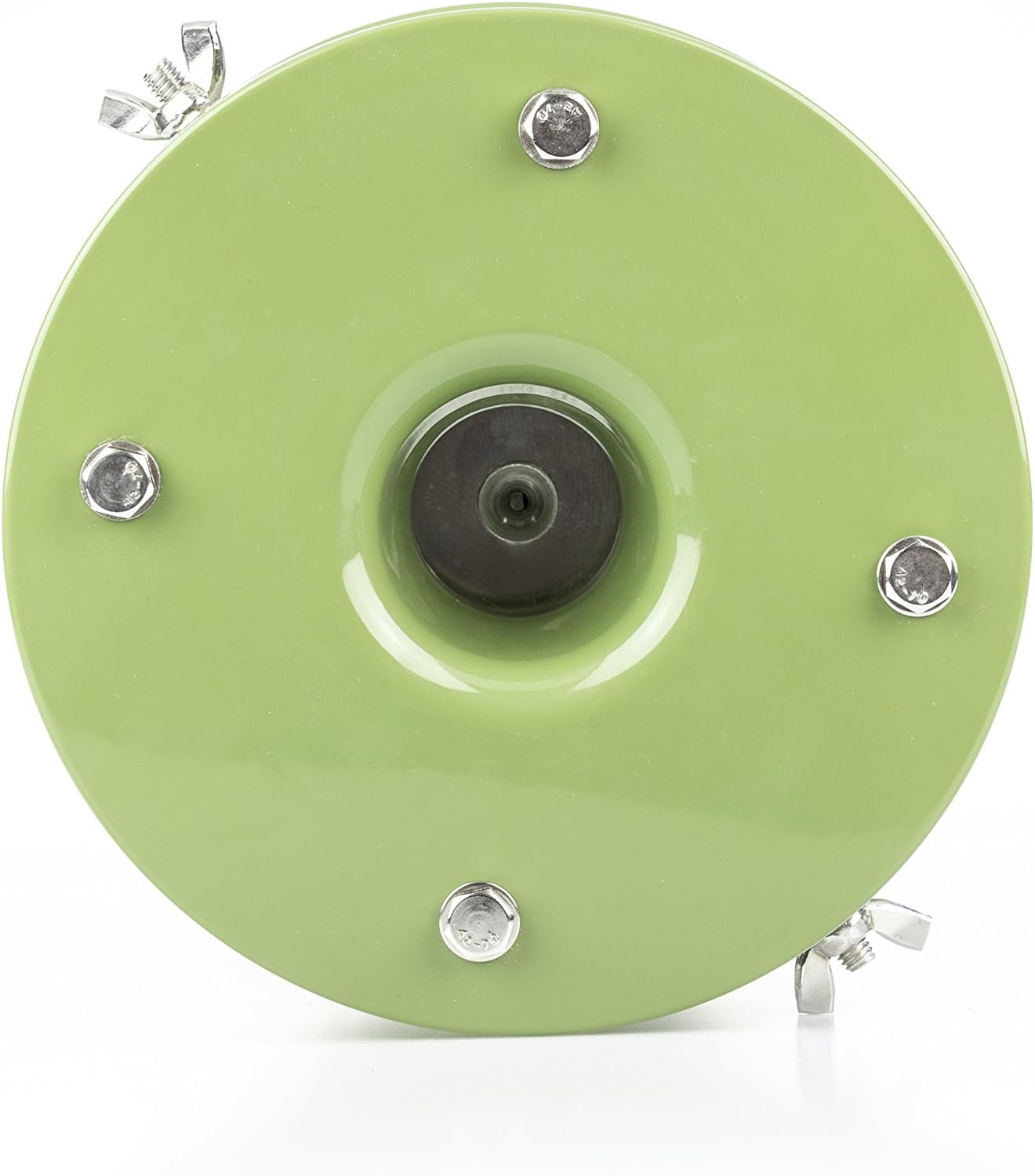 EUROHUNT Alimentatore automatico Light 6V, 14,5 x 14,5 x 22,5cm, distributore automatico per l'alimentazione degli animali, resistente alle intemperie, plastica ABS verde, adatto per un'ampia varietà di tipi di mangime