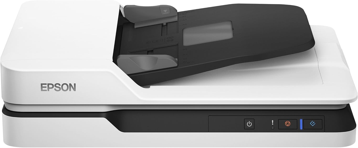 Epson WorkForce DS-1630 Scanner per documenti DIN A4 (Scanner, ingombro ridotto, alimentatore documenti, duplex, tre passaggi, 600dpi, USB 3.0)
