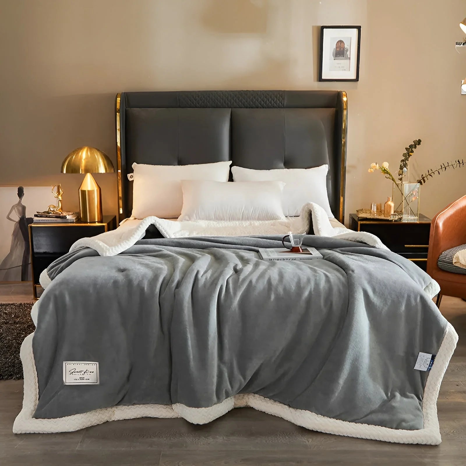 Dreilagige Fleece-Bettdecke ThickPlush“ – Extra weiche, gesteppte Decke für gemütliche Nchte