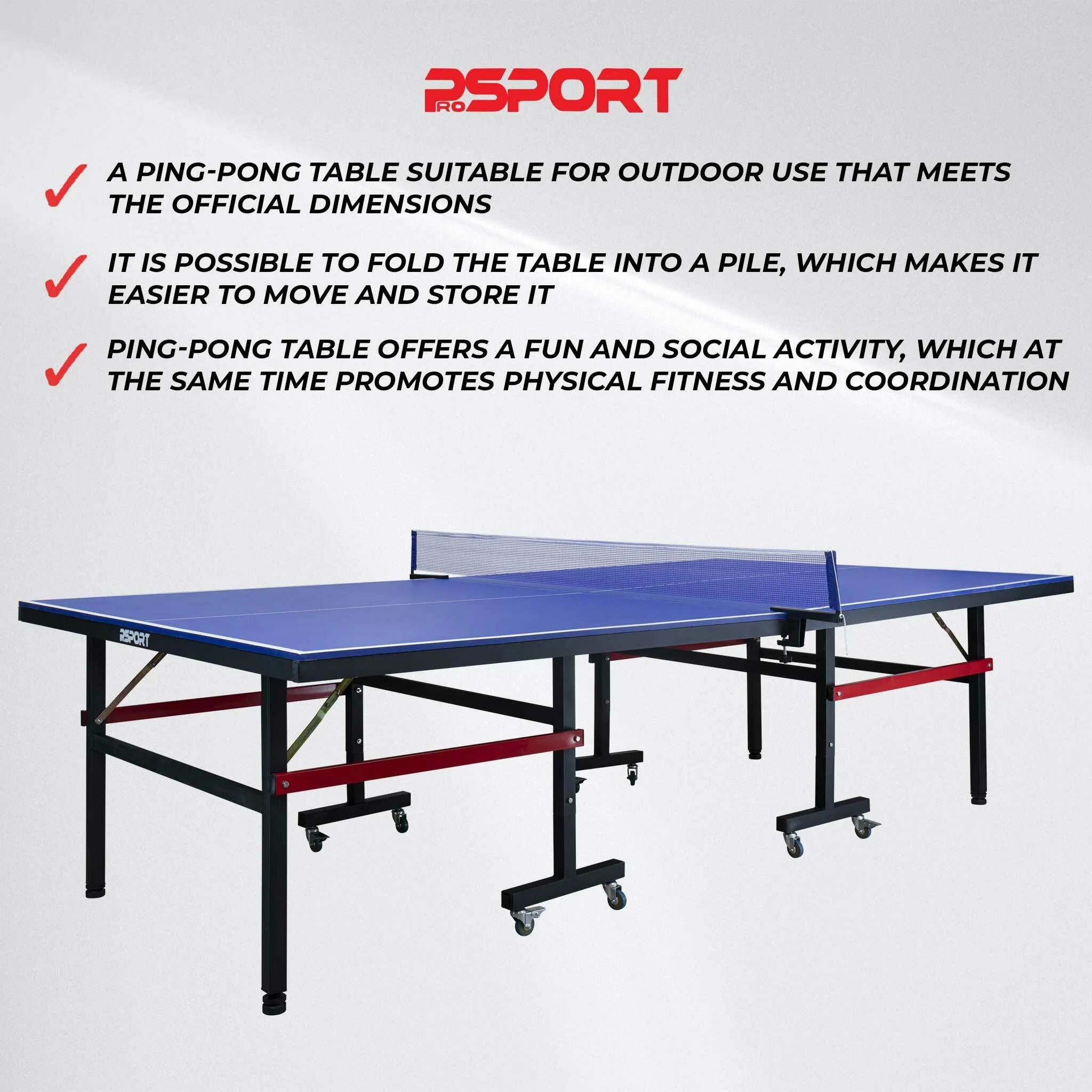 Tavolo da ping pong Prosport per esterni