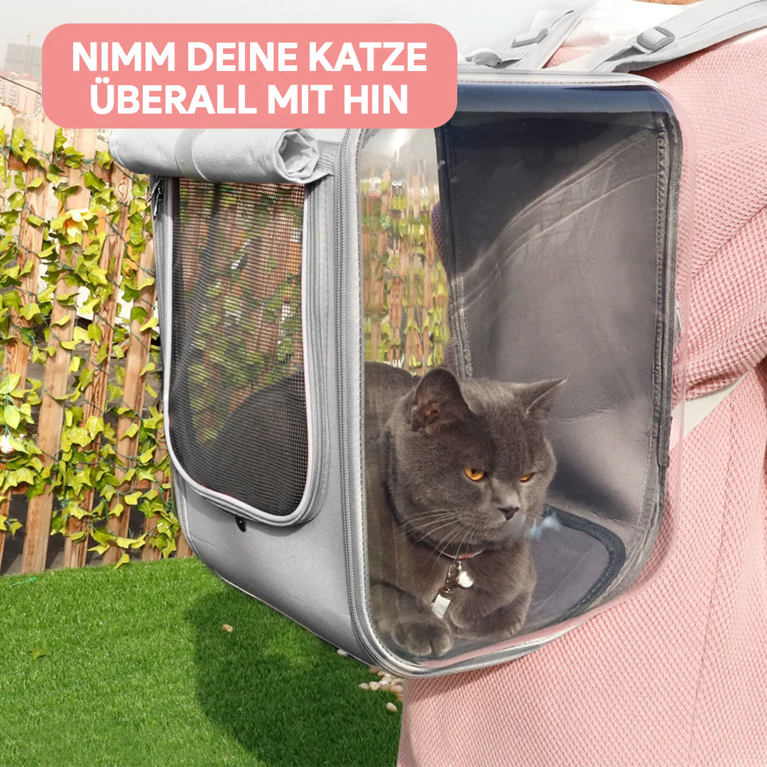 Zaino per gatti comodo per viaggiare - Ventilato e sicuro
