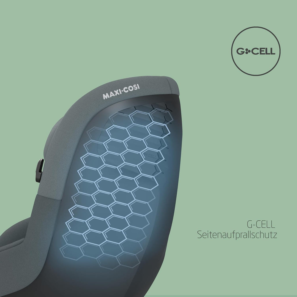 Maxi-Cosi Pebble 360 Pro, Seggiolino auto reclinabile SlideTech, da 0 a 15 mesi, da 0 a 13 kg, da 40 a 87 cm, per i seggiolini auto girevoli FamilyFix 360 Pro, G-CELL Side Impact Protection, Tonal Graphite