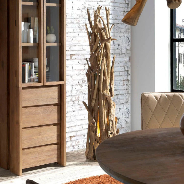 Design Teak Wurzelholz Stehlampe ACE