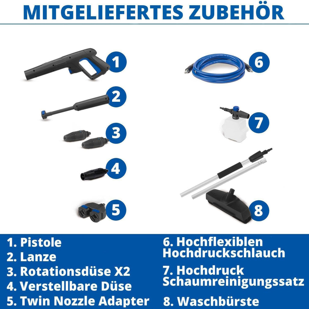 Idropulitrice AR Blue Clean e-4 TWINFLOW con sistema Dualtech (2500 W, 150 bar, 810 l/h)