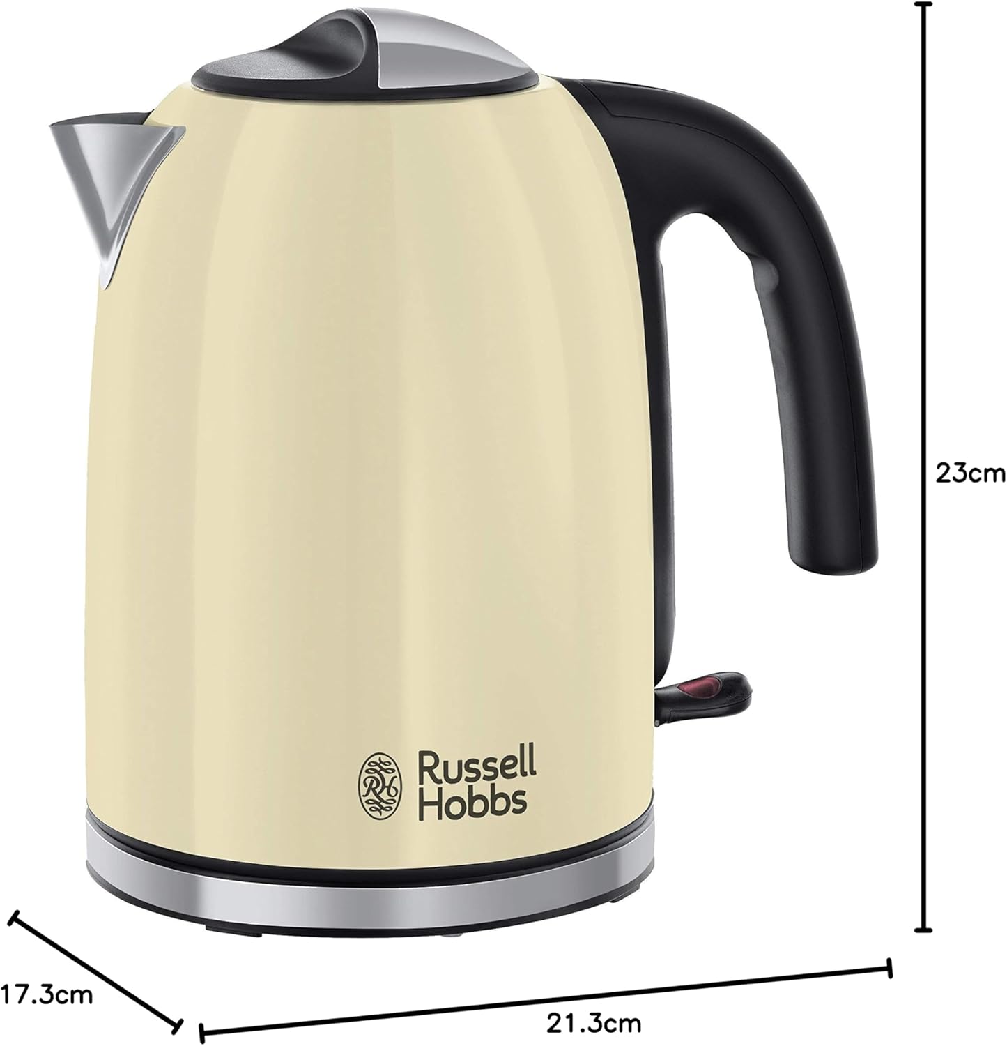Russell Hobbs Frühstücksset Colours+ Creme: Kaffeemaschine 24033-56 [Digitaler Timer] + Wasserkocher 20415-70 [1,7l, 2400 W] + Toaster 26551-56 [für 2 Scheiben], Frühstücksserie