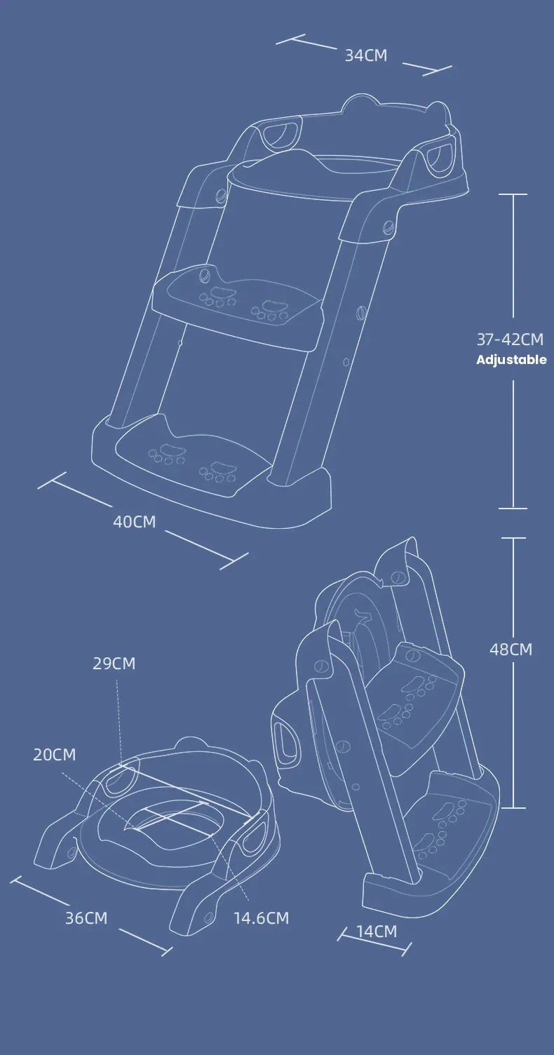 Potty Training Seat - Toilettentraining für die Kleinsten - Faltbares-Tpfchen