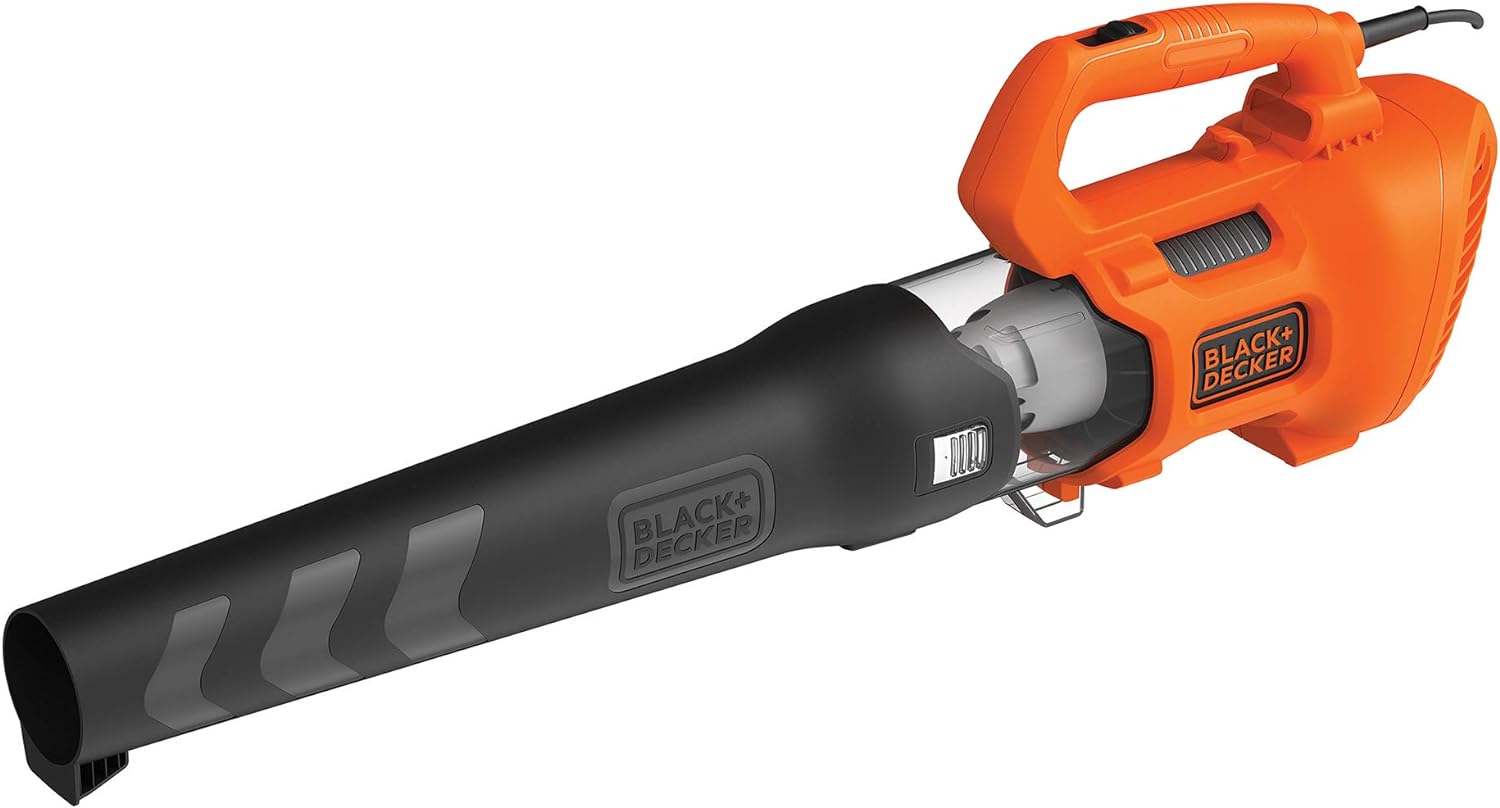 Elektro-Axial-Laubgeblse (1.850W, Laubblser mit hoher Blasgeschwindigkeit von 190 Km/H, Luftvolumen 765 m/H, integrierter Laubkratzer, für Terrassen, Wege, Einfahrten) Bebl185