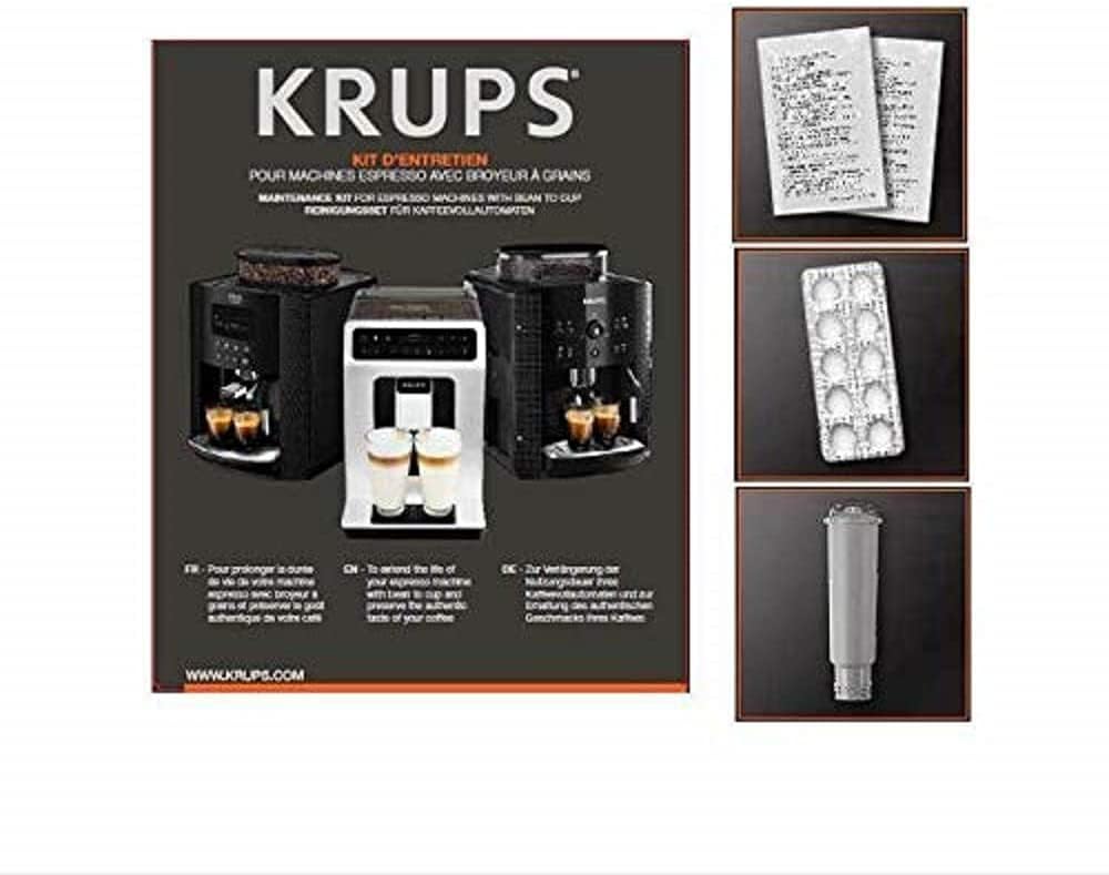 Krups Sensation Macchina da Caffè Automatica, Lancia Vapore, 5 Bevande, Funzione Caffè Filtro, Funzione 2 Tazze, Caffettiera, Nero, EA910810