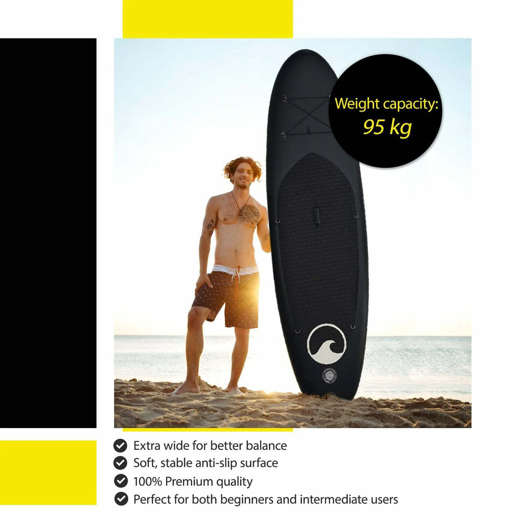 Set Stand-up Paddle Deep Sea (275 cm), nero