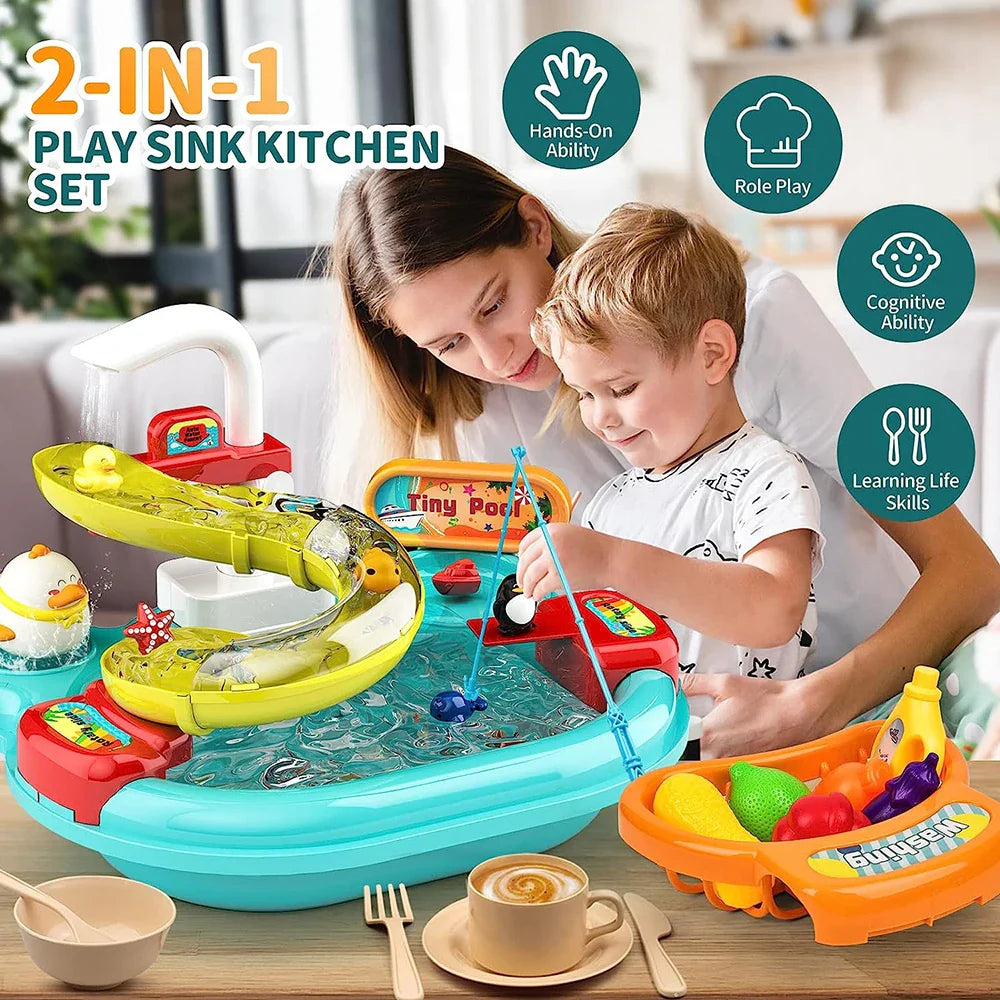 Cucina Giocattolo - Divertimento acquatico per tutti - Set Cucina Giocattolo