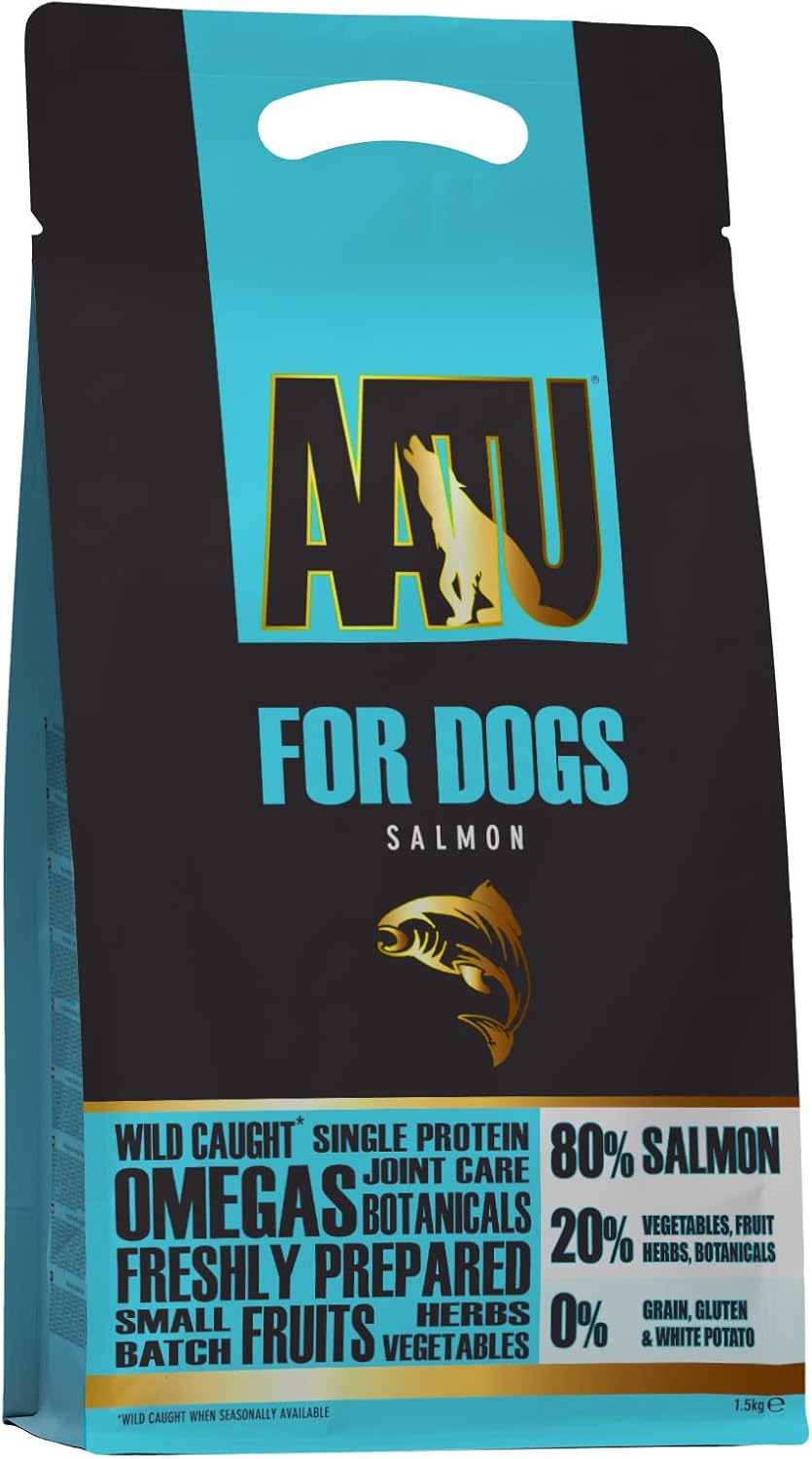 AATU Cibo Secco per Cani, Cibo Secco per Cani 80/20 con Pollo, Cibo per Cani Senza Cereali ad Alto Contenuto Proteico, Alimento Naturale per Cani Adulti di Tutte le Razze, 1,5 kg