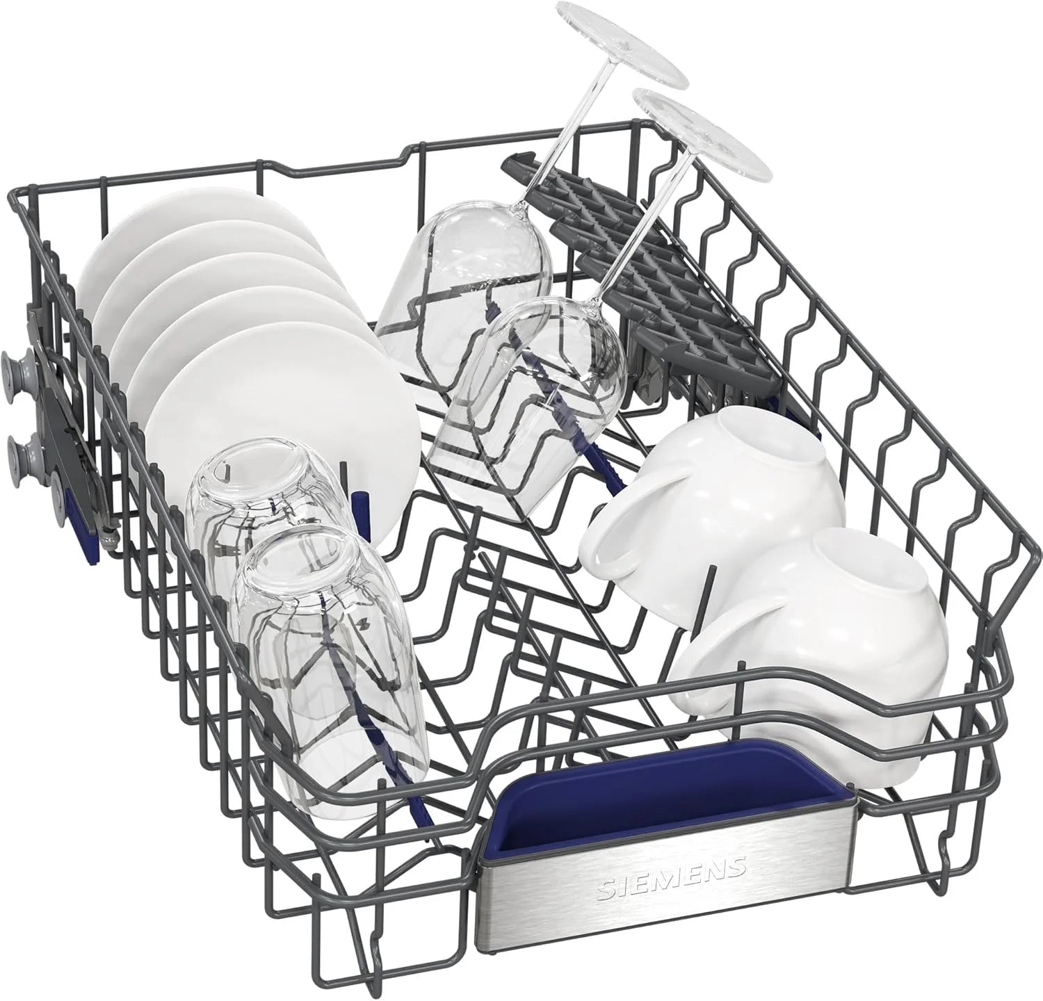 Siemens SR65YX08ME, iQ500 Lavastoviglie smart a scomparsa totale, larghezza 45 cm, cassetto portaposate, Zeolith, extra silenziosa, aquaStop, apertura automatica della porta a fine programma, varioSpeed, illuminazione interna