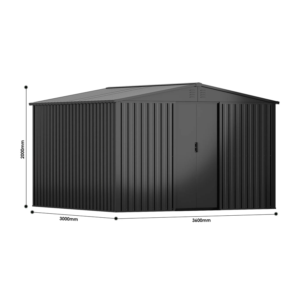 Casetta Fornorth Gerteschuppen 11m2, nera