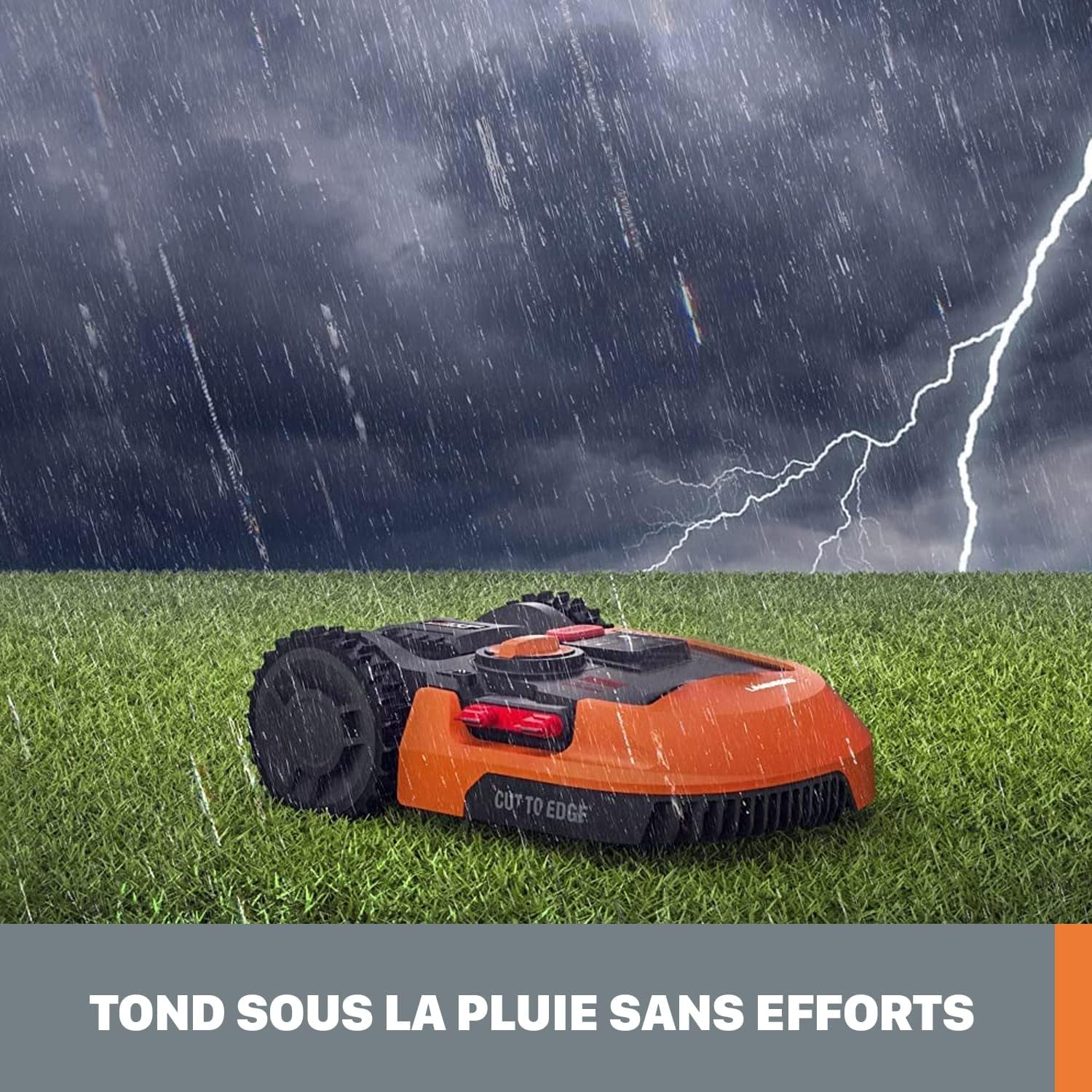 WORX Landroid Plus WR165E Mhroboter mit Begrenzungskabel für Grten bis 500m (AIA Navigation, App Steuerung, WLAN, Bluetooth und schwimmendem Mhwerk - max Steigung: 35%)