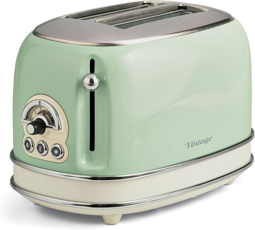 Ariete Vintage 1342 Macchina da Caffè Americano Retrò, Caraffa in Vetro Temperato, Fino a 12 Tazze, Timer 24 Ore, Spegnimento Automatico, Funzione Anti-Goccia, Piastra Riscaldante, Capacità 1.5 L, 2000 W, Verde