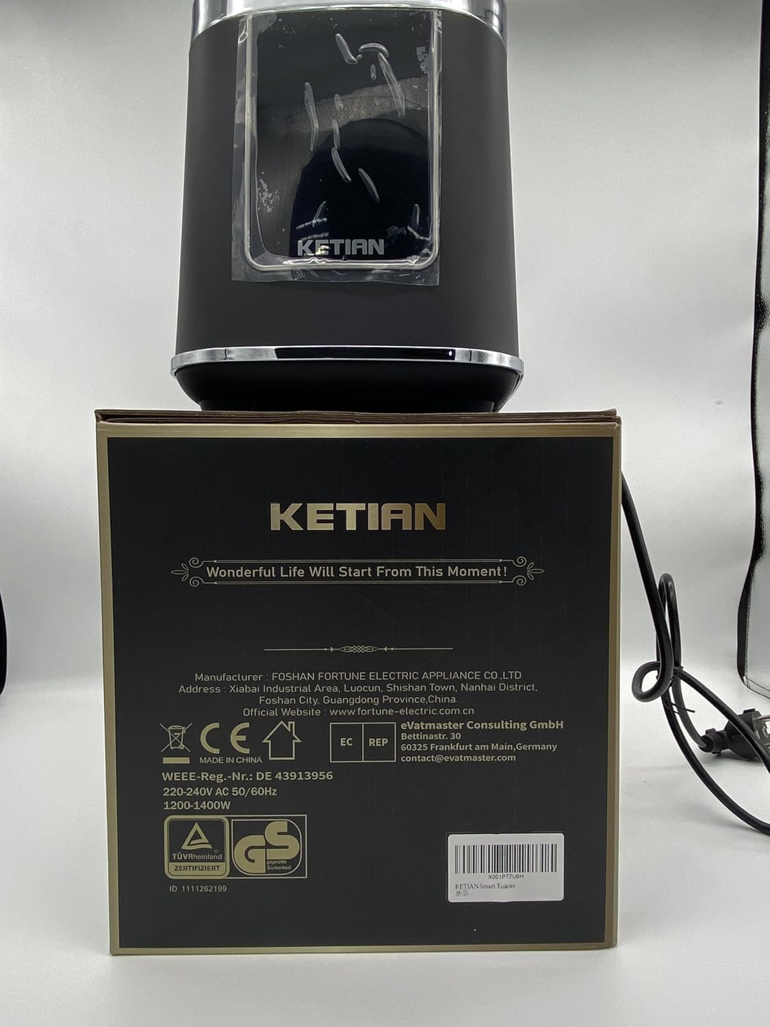 Toaster 2 Scheiben, KETIAN 2 Toast Schlitze mit Brötchenaufsatz, hochwertiger Edelstahl-Toaster, 7 Stufen, Auftaufunktion, Abschaltautomatik, 1400 W