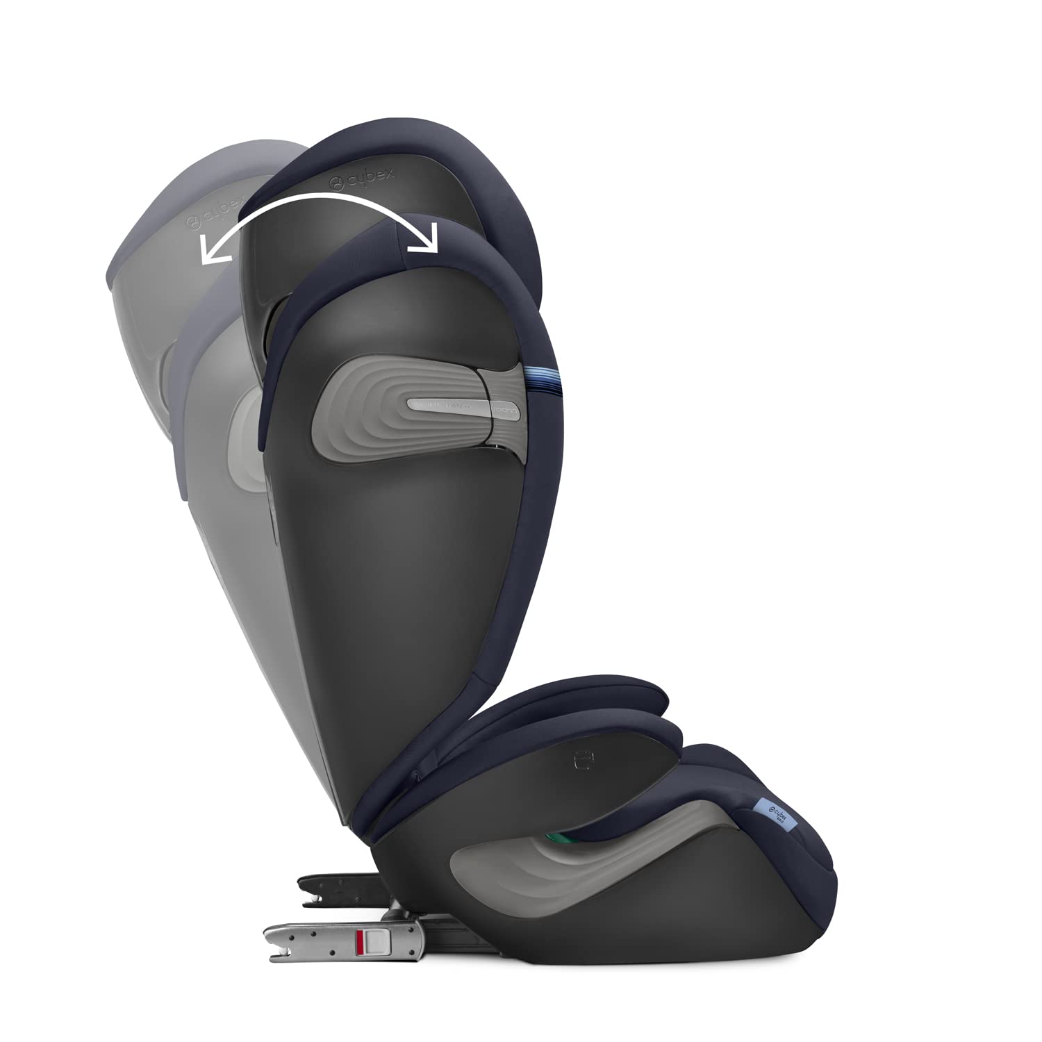 CYBEX Gold Seggiolino auto Solution S2 i-Fix, Per auto con e senza ISOFIX, 100-150 cm, Da 3 a 12 anni circa (15-50 kg), Lava Grey