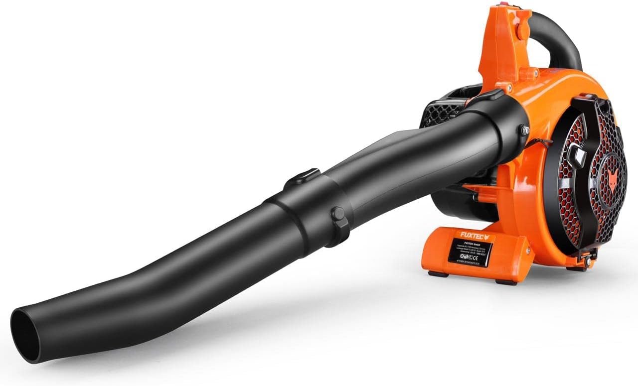 FUXTEC Benzin Laubsauger 4in1 FX-LBS126 2-Takt Laubbläser & Laubhäcksler inkl. 2Blasrohre & 45l Fangsack – getestet Oberklasse 1,4 – Blasgeschwindigkeit 71 m/s