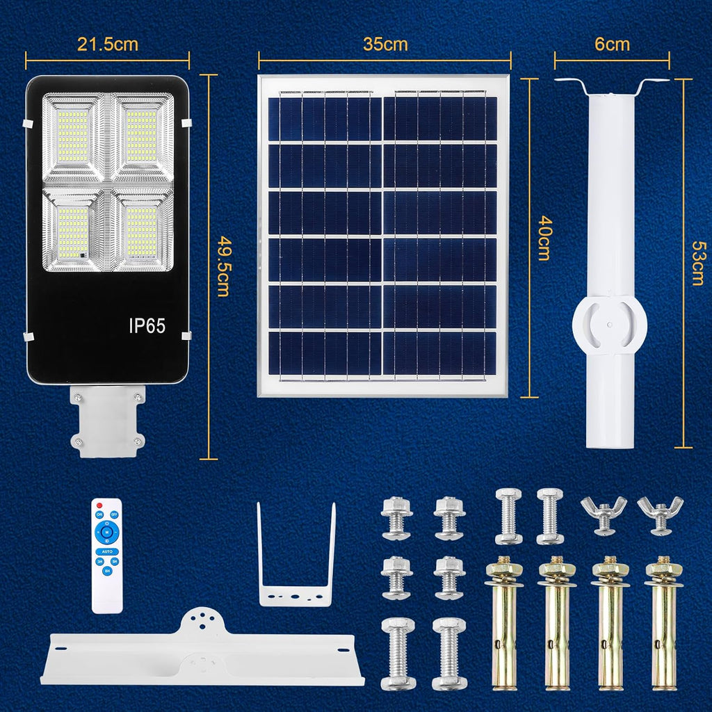 BTTO Solarlampen für Außen mit Fernbedienung,6500K Solar LED Strahler mit 180° Beleuchtungsbereich,IP65 Wasserdichte Dimmbare Solarleuchten Gärten,Wegeleuchten Outdoor für Wand Straße Garage