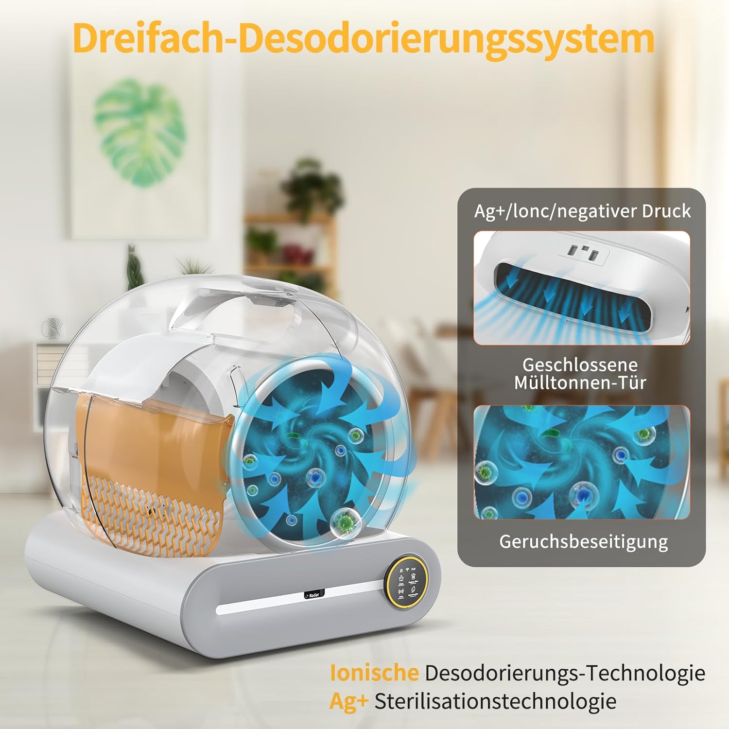 Lettiera per gatti autopulente XXL 68L, toilette per gatti automatica con sacchetti per rifiuti, ingresso basso con controllo APP, lettiera elettrica per 2 gatti, lettiera autopulente per gatti