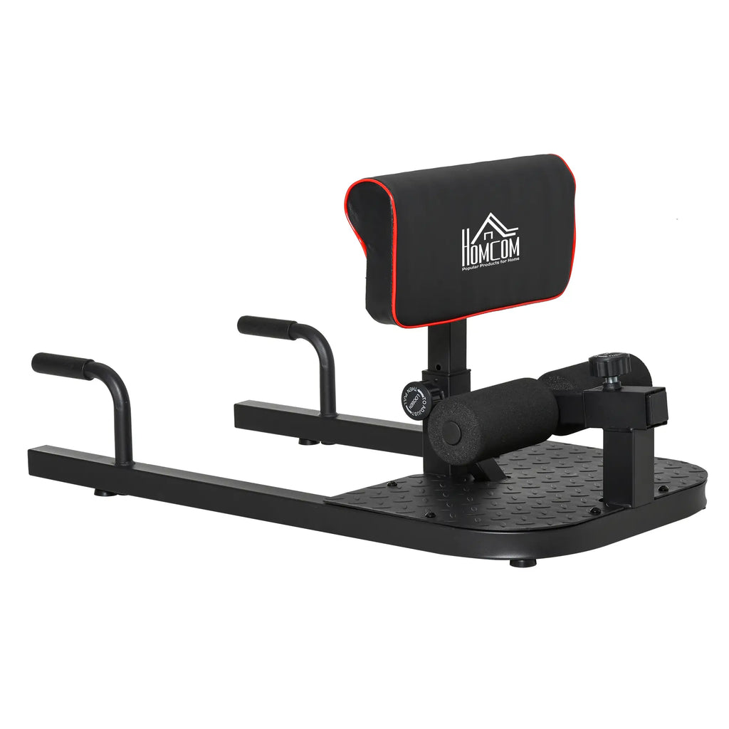 HOMCOM Sissy Squat 3in1 attrezzo per squat regolabile in altezza
