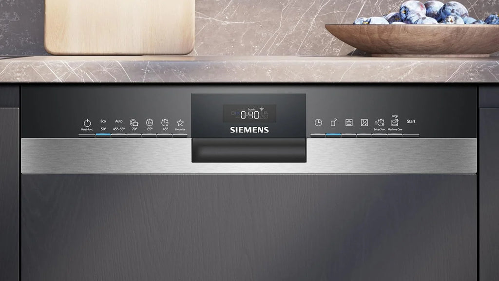 Siemens SN63EX06VE, iQ300 Smarter Lavastoviglie, Lavastoviglie a incasso totale, 60 cm, Cassetto posate, Extra silenziosa, varioSpeed, Apertura automatica porta, Triple rackMatic, infoLight, intensiveZone