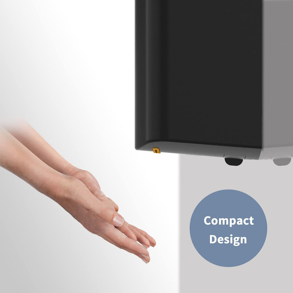 AIKE Hndetrockner 10 Sekunden Trocknen Energiesparend Kommerziell Elektrischer Hndetrockner Automatisch für Küche Badezimmer Toilette AK2630S 220V 1400W Silber
