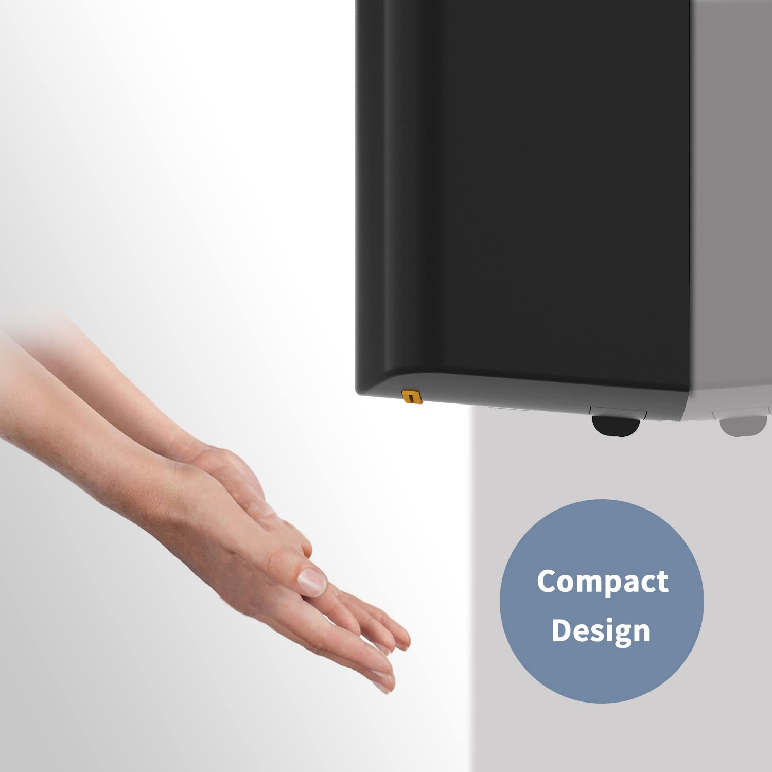 AIKE Hndetrockner 10 Sekunden Trocknen Energiesparend Kommerziell Elektrischer Hndetrockner Automatisch für Küche Badezimmer Toilette AK2630S 220V 1400W Silber